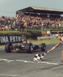 Brands Hatch chequered flag - LAT Archive